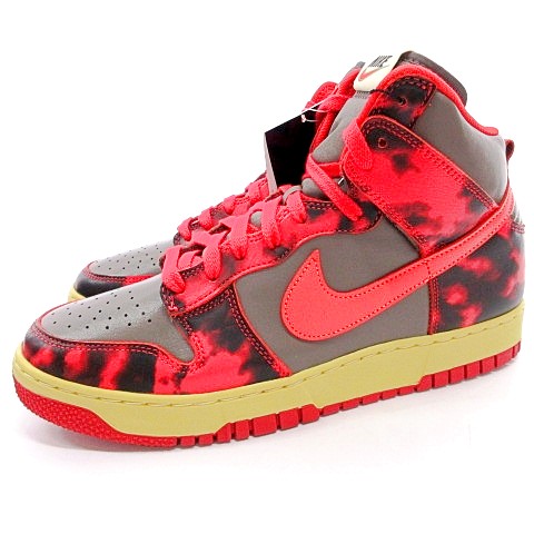 未使用品 ナイキ NIKE タグ付き DD9404-600 Dunk High Red Acid Wash 