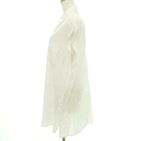 LOUIS VUITTON モノグラム ノースリーブポロシャツ 36 ホワイト