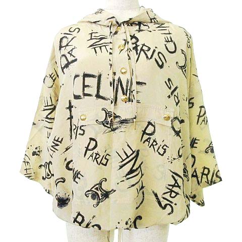 セリーヌ CELINE 美品 22年 シルク プルオーバー シャツ 2B636731R 