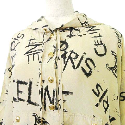セリーヌ CELINE 美品 22年 シルク プルオーバー シャツ 2B636731R 