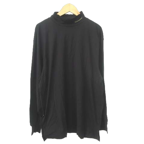 美品 バーバリーゴルフ 長袖 モックネック Tシャツ ロゴ チェック ホワイト 美品 バーバリーゴルフ 長袖 モックネック Tシャツ ロゴ
