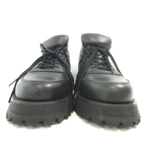 【未使用】HARE （L）厚底　ビットローファー　黒 ハレ HARE レザー スニーカー ローファー 厚底 L 26～26.5cm