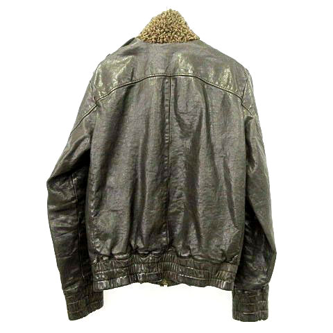 サンタクローチェ SANTACROCE レザー ジップ ジャケット ラムファー 