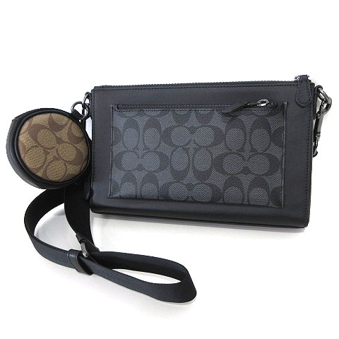コーチ COACH 美品 ホールデン クロスボディ シグネチャー キャンバス  