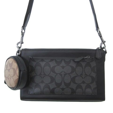 コーチ COACH 美品 ホールデン クロスボディ シグネチャー キャンバス  