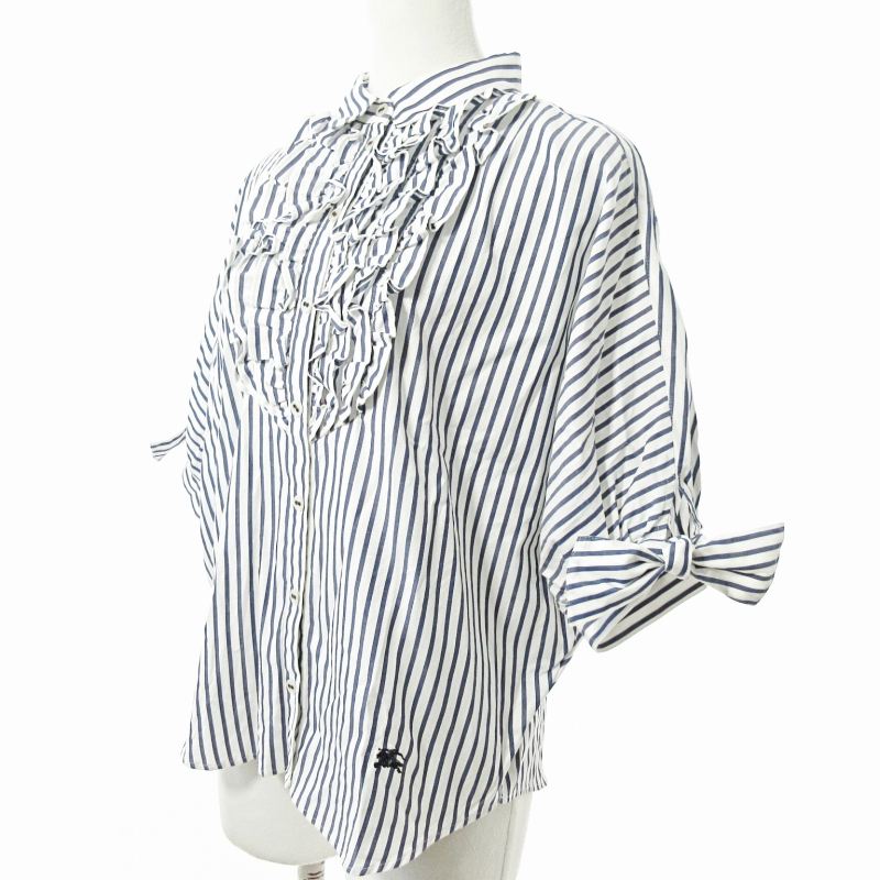 バーバリーブルーレーベル BURBERRY BLUE LABEL 美品 シャツ 5分袖 