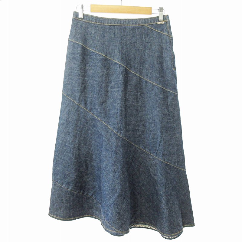 バーバリー ロンドン BURBERRY LONDON 美品 デニム ロング フレア  