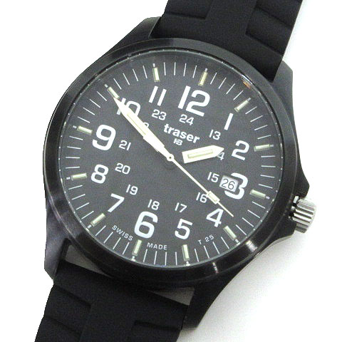 美品 traser トレーサー 0186643 腕時計 officer pro オフィサー プロ  