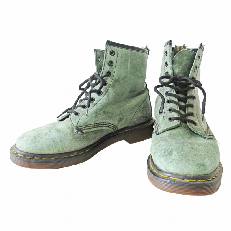 ドクターマーチン DR.MARTENS 英国製 8ホール ブーツ グリーン 緑 0521