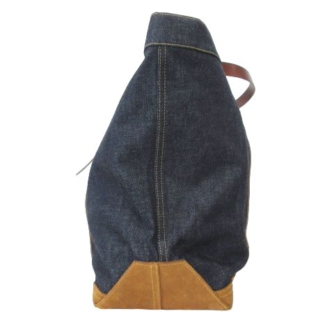 未使用品 ダブルアールエル RRL タグ付き デニム×レザー トートバッグ 