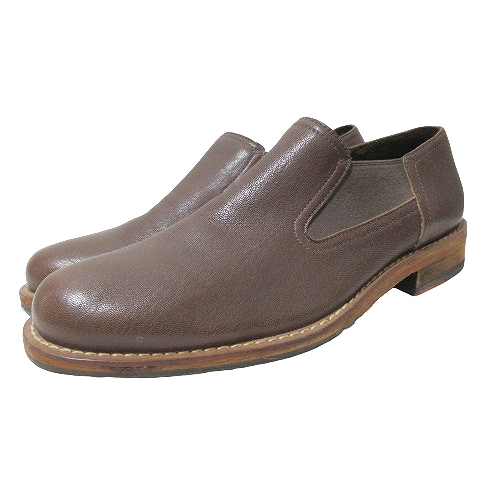 コールハーン COLE HAAN 美品 レザー サイドゴア スリッポン シューズ 