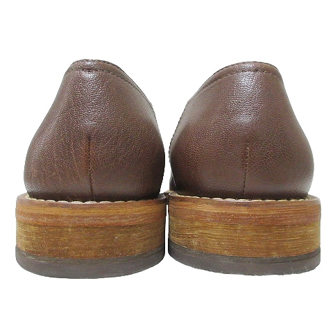 コールハーン COLE HAAN 美品 レザー サイドゴア スリッポン シューズ 