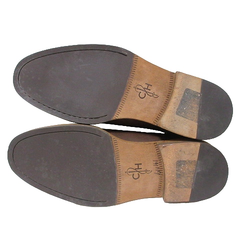 コールハーン COLE HAAN 美品 レザー サイドゴア スリッポン シューズ 