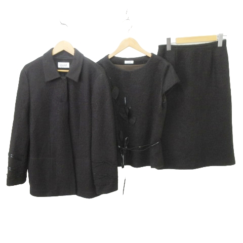 エスカーダ ESCADA laurel 3ピース スーツ セットアップ モヘア混 38 M 