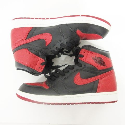 中古】ナイキ NIKE AIR JORDAN 1 RETRO HIGH OG BRED 2013 29cm 555088 