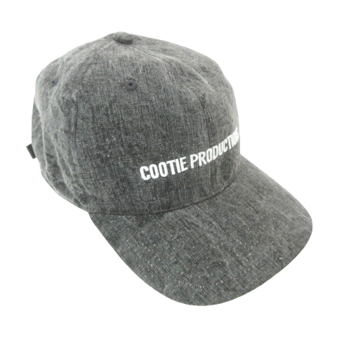 良品 24ss COOTIE ピグメント加工 6パネル キャップ ブラック 帽子 COOTIE (クーティー) Pigment Coating Twill 6 Panel Cap