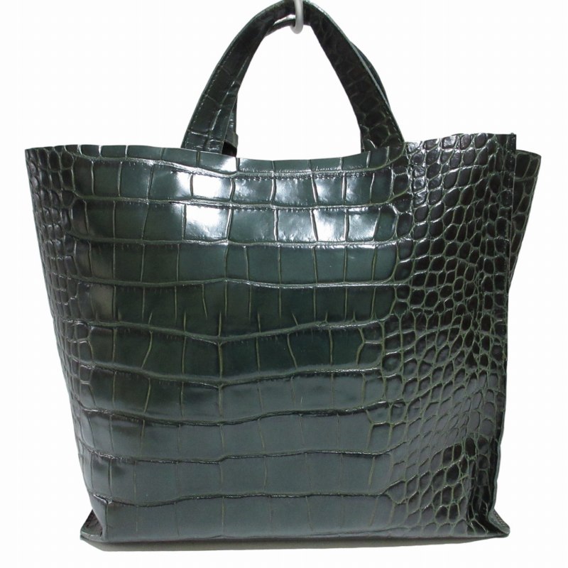 FURLA フルラ ハンドバッグ グリーン クロコ FURLA フルラ ハンドバッグ グリーン クロコ