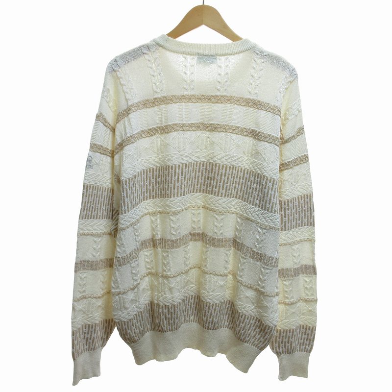 BURBERRY GOLF ホワイトタートルネックセーター バーバリー LL