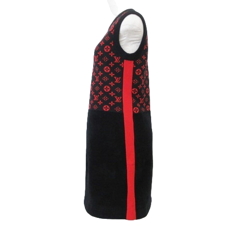 ルイヴィトン LOUIS VUITTON 美品 20年 ニット 切替 ノースリーブ  