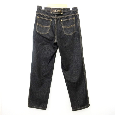 セリーヌ CELINE 美品 スタッズ デニム パンツ ボトムス ロゴ  