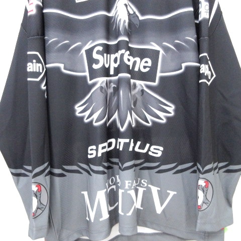 シュプリーム SUPREME 美品 22SS イーグルモトホッケージャージー 