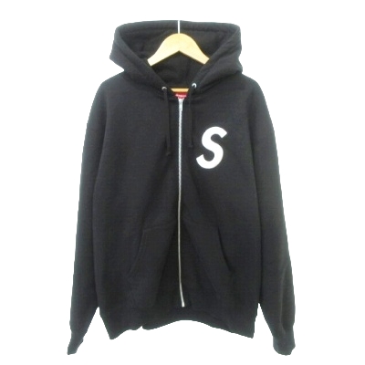 シュプリーム SUPREME 美品 23FW S Logo Zip Up Hooded Sweatshirt S  