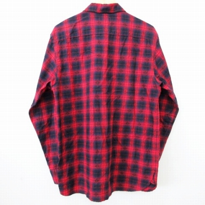 Supreme チェックシャツ 赤 レッド M シュプリーム SUPREME ダイヤモンドプレイド チェックシャツ 長袖
