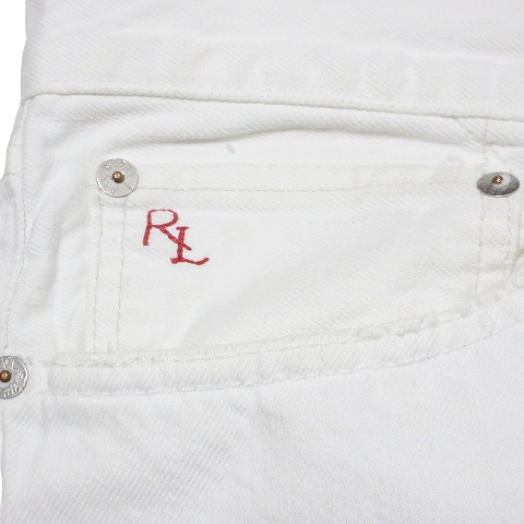 ポロ ラルフローレン POLO RALPH LAUREN 15941 ホワイトデニムパンツ
