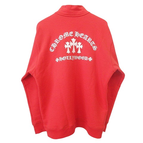 クロムハーツ CHROME HEARTS ハーフジップ セメタリー スウェット