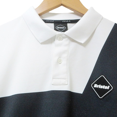 Bristol F.C.R.B. ポロシャツ M ブラック/ホワイト F.C.Real Bristol（エフシーレアルブリストル）の「S/S TEAM POLO