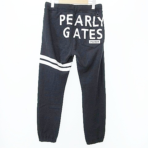 PEARLY GATES ロゴプリントスウェットパンツ(裏起毛) サイズ4 PEARLY GATES ロゴプリントスウェットパンツ(裏起毛) サイズ4 裏起毛