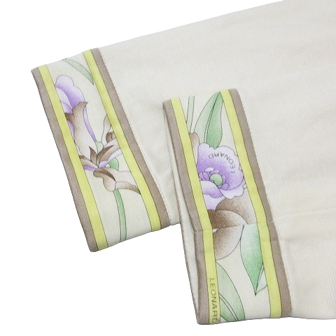 レオナール LEONARD ジャケット 七分袖 テーラード 2way L