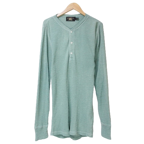 ダブルアールエル RRL 20ss ヘンリーネック ワッフル サーマル Tシャツ