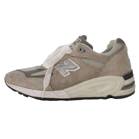 ニューバランス NEW BALANCE 美品 990V2 Gray スニーカー USA ABZORB 