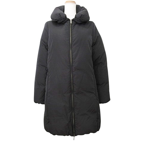 セオリーリュクス ロングダウンコート黒ブラック38 theory ブラック ロングダウンコート セオリーリュクス theory luxe