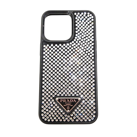 プラダ PRADA 美品 クリスタル iPhone 13 Pro アイフォン ケース