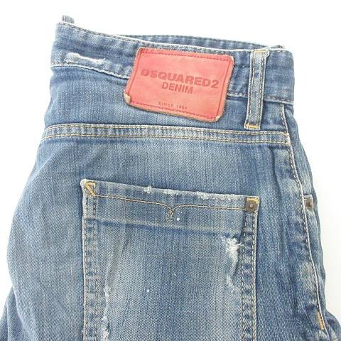 ディースクエアード DSQUARED2 美品 ダメージ デニム ショート