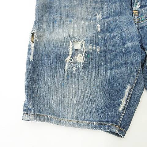 ディースクエアード DSQUARED2 美品 ダメージ デニム ショート