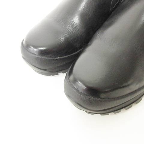 22SS フットザコーチャー サイドゴアブーツ ビブラムソール 牛革 黒 8 22SS フットザコーチャー サイドゴアブーツ ビブラムソール 牛革 黒 8