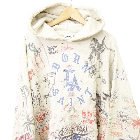 セントマイケル SAINTMICHAEL 美品 24ss Born Raised LA Hoodie