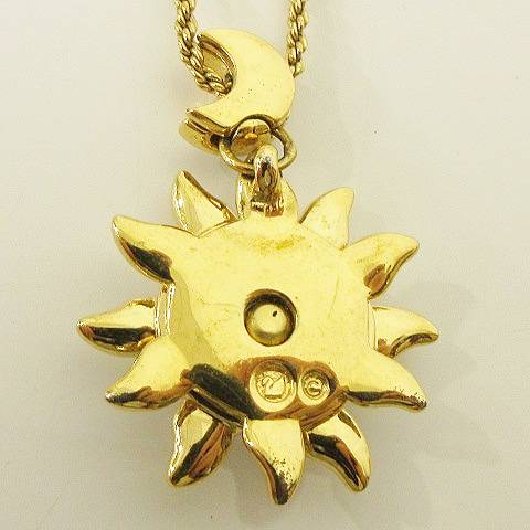 スワロフスキー SWAROVSKI 太陽 月 モチーフ ネックレス MOON SUN 