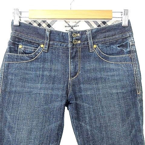 新品 BURBERRY バーバリー デニムパンツ クロップドパンツ 大きいサイズ バーバリーブルーレーベル BURBERRY BLUE LABEL クロップド