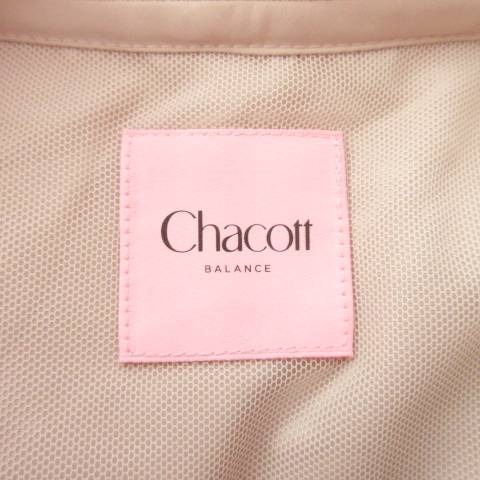 チャコット Chacott 美品 コート ナイロン ジップアップ 無地