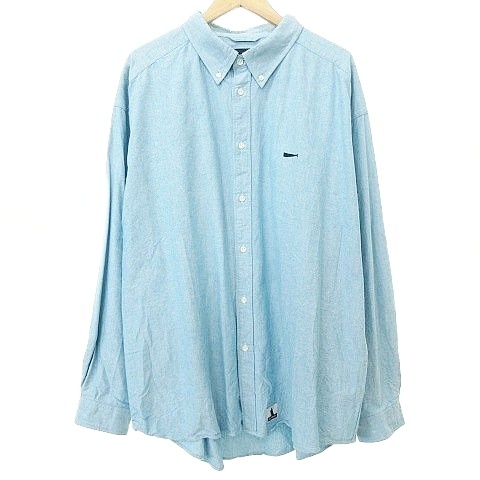 DESCENDANT ボタンダウン オックスフォードシャツ サイズM ブルー DESCENDANT/KENNEDY'S OXFORD LS SHIRT (BLUE)