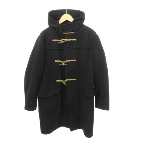 ユニクロ ウール混 フード付きコート ユニクロ＋J 2011AW 黒