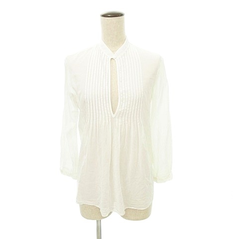 セオリーリュクス theory luxe 長袖 シャツ ブラウス 薄手 コットン 42  