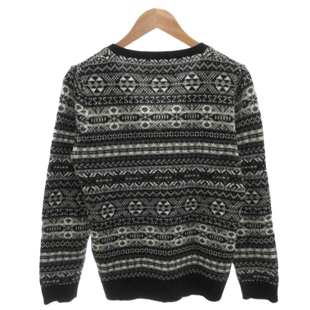 nano・universe ニットカーディガン 黒 S NANO universe（ナノユニバース）の「ラメシャギーニットカーディガン