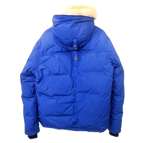 OSC CROSS ダウンジャケット フード ファー L 青 ブルー カナダ A1029