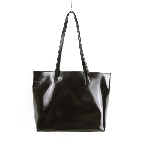 グッチ GUCCI エナメル トートバッグ ポーチ付き ハンドバッグ ロゴ  