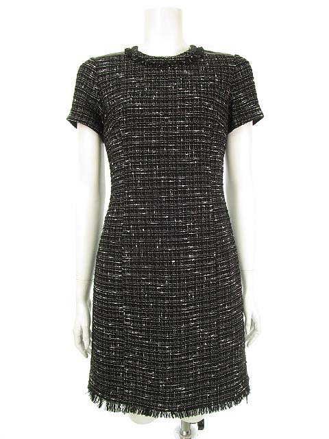 ケイトスペード Kate Spade Woodland Tweed ワンピース ドレス ツイード 0 ブラック 国内正規品 レディース 053 ベクトルパーク